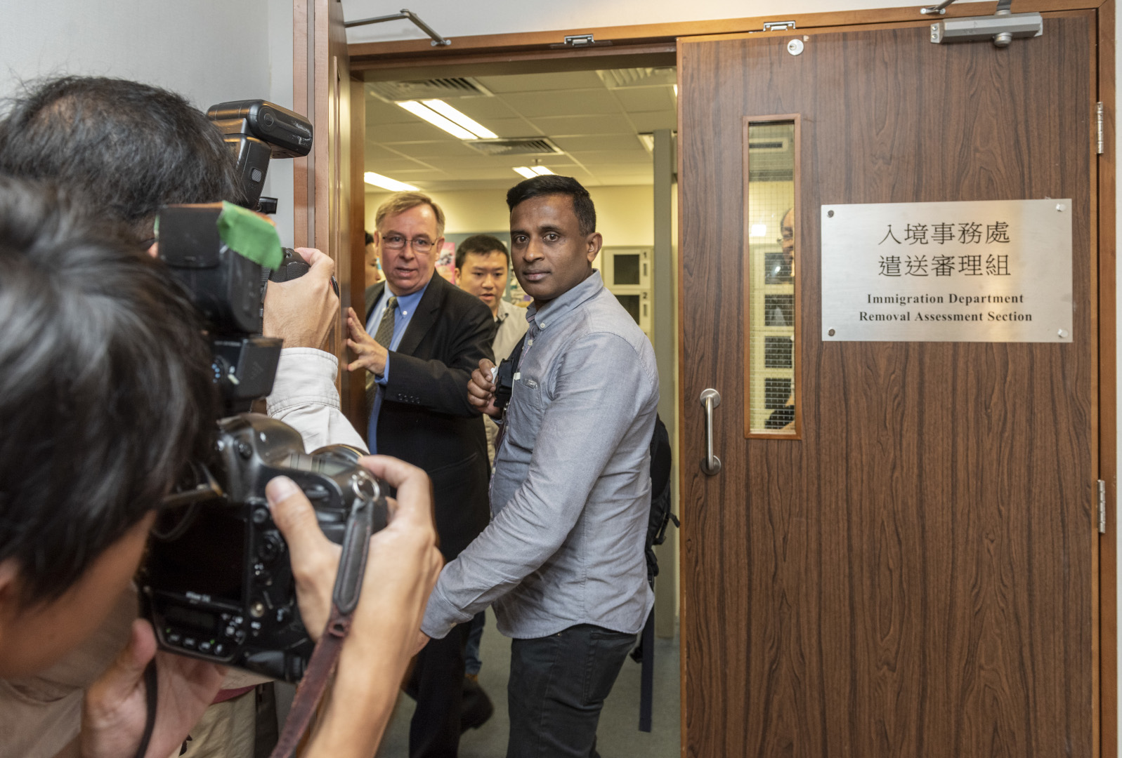 Ajith and Robert at the TCAB in Hong Kong